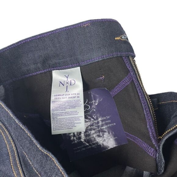 NYDJ Not Your Daughters Jeans Karen Capri Dark Wash Denim NEW Women’s Sz 2 - Picture 4 of 10